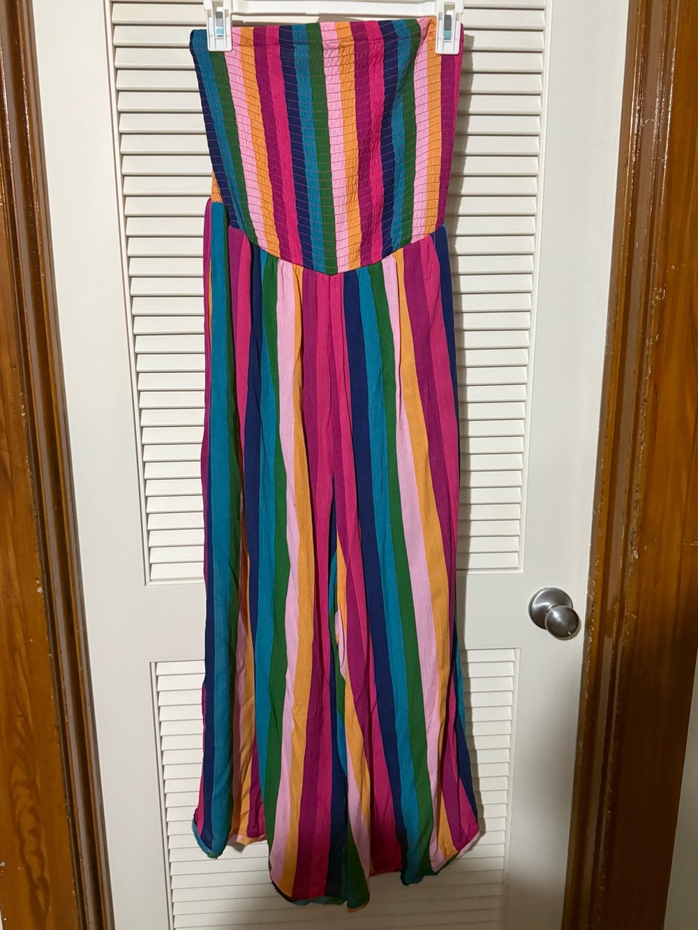 Torrid Multicolor Vertical Stripe Strapless Jumpsuit *14/16*